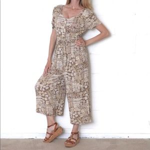 Vintage Rafael Gaucho Romper Jumpsuit